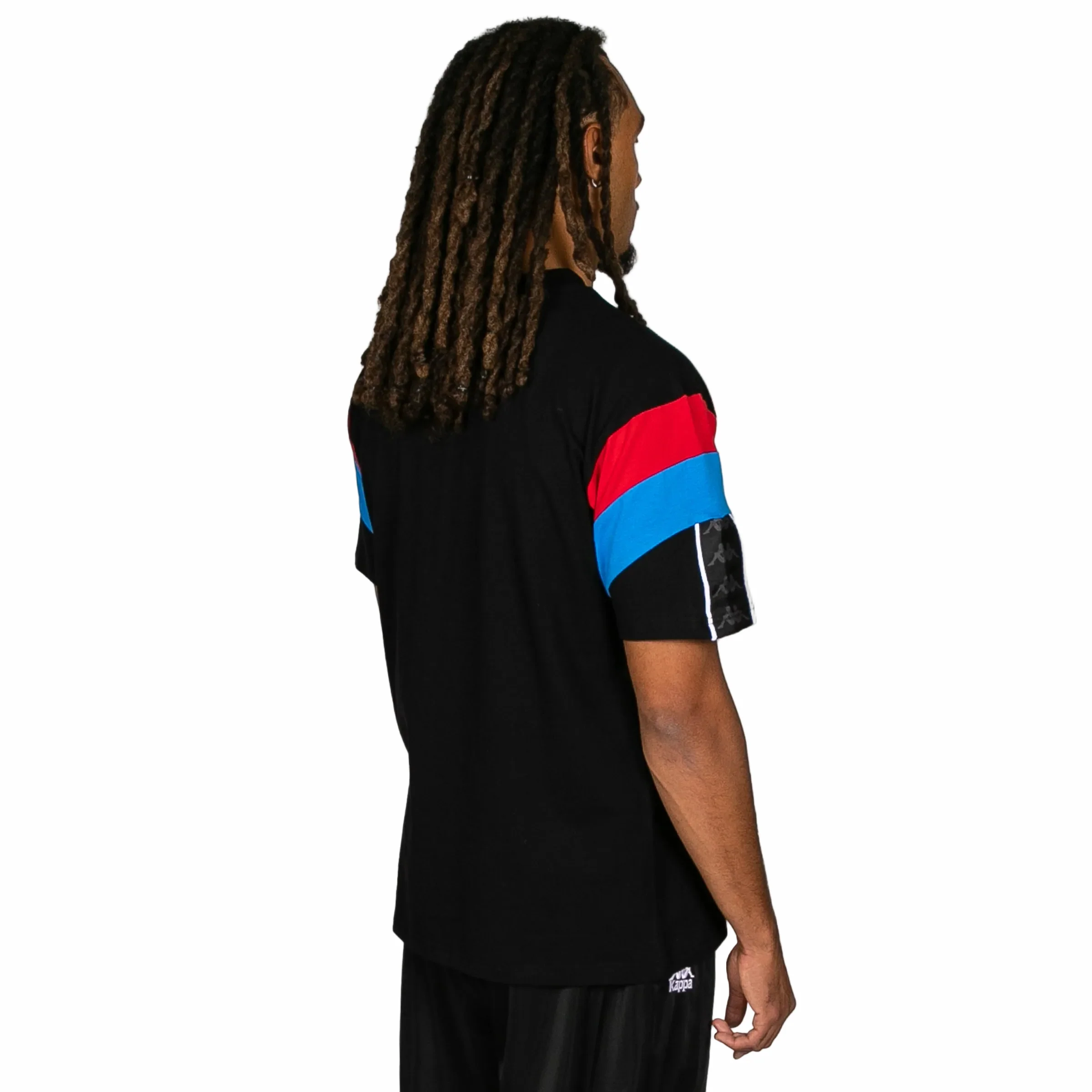 T-shirt 222 Banda Otto - Nero Rosso Blu da Corsa Blu Mare