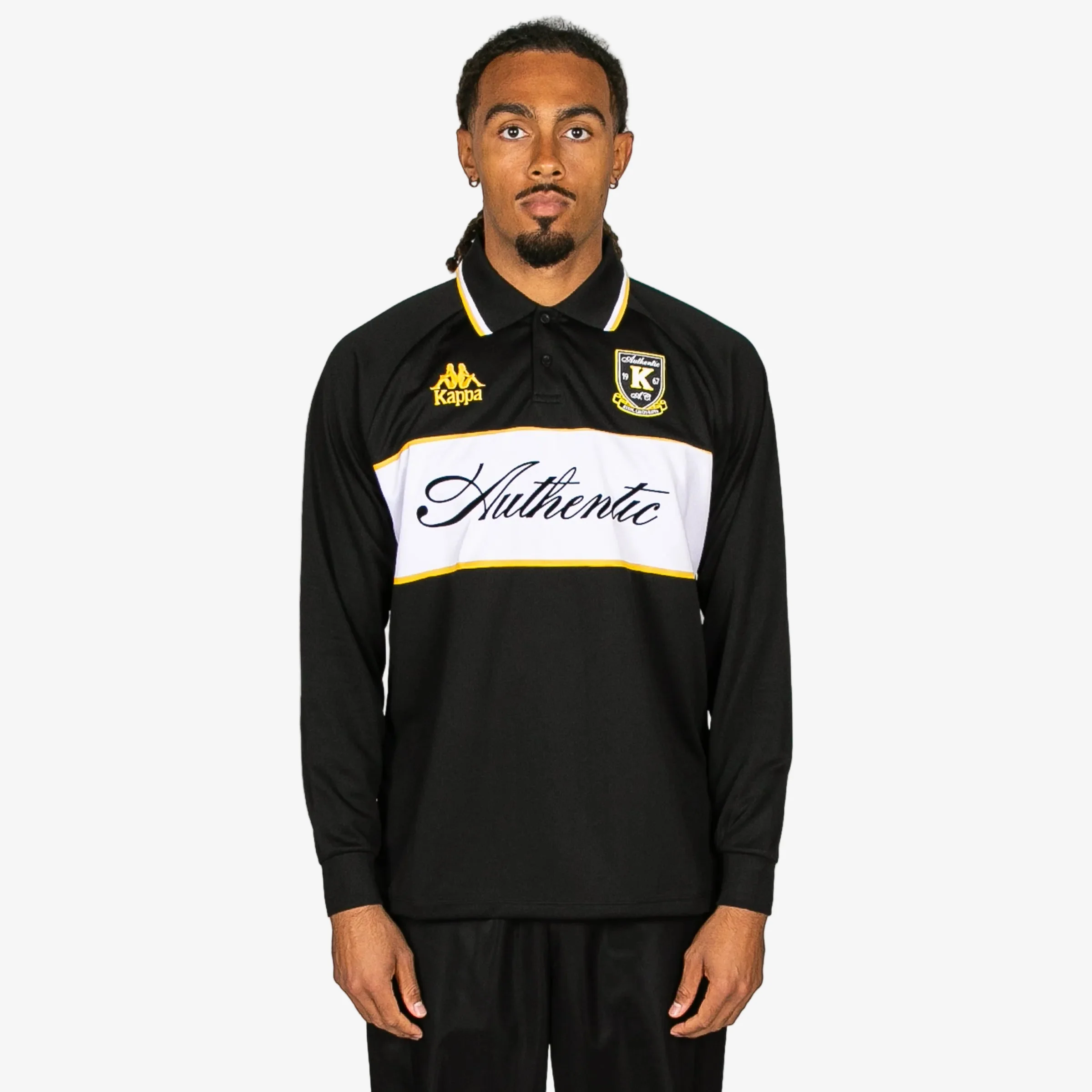 Maglia Lunga Autentica Odran - Nero Giallo Spettro Bianco