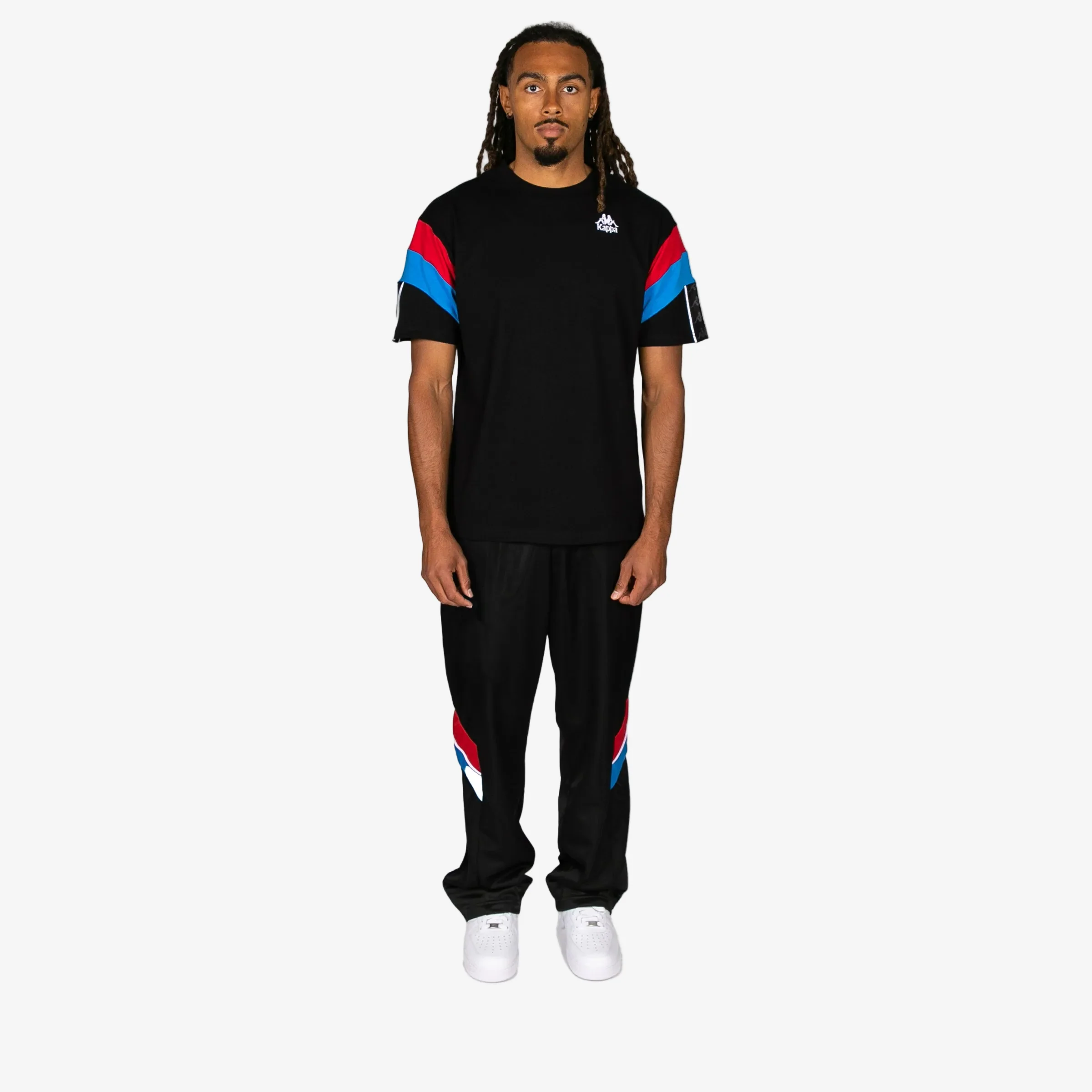 Pantaloni Banda Oreste 222 - Nero Rosso Blu da Corsa Blu Mare
