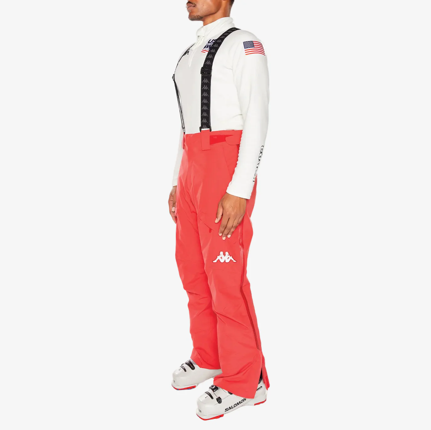 Pantaloni da sci 6Cento 622P US Full Zip - Rosso