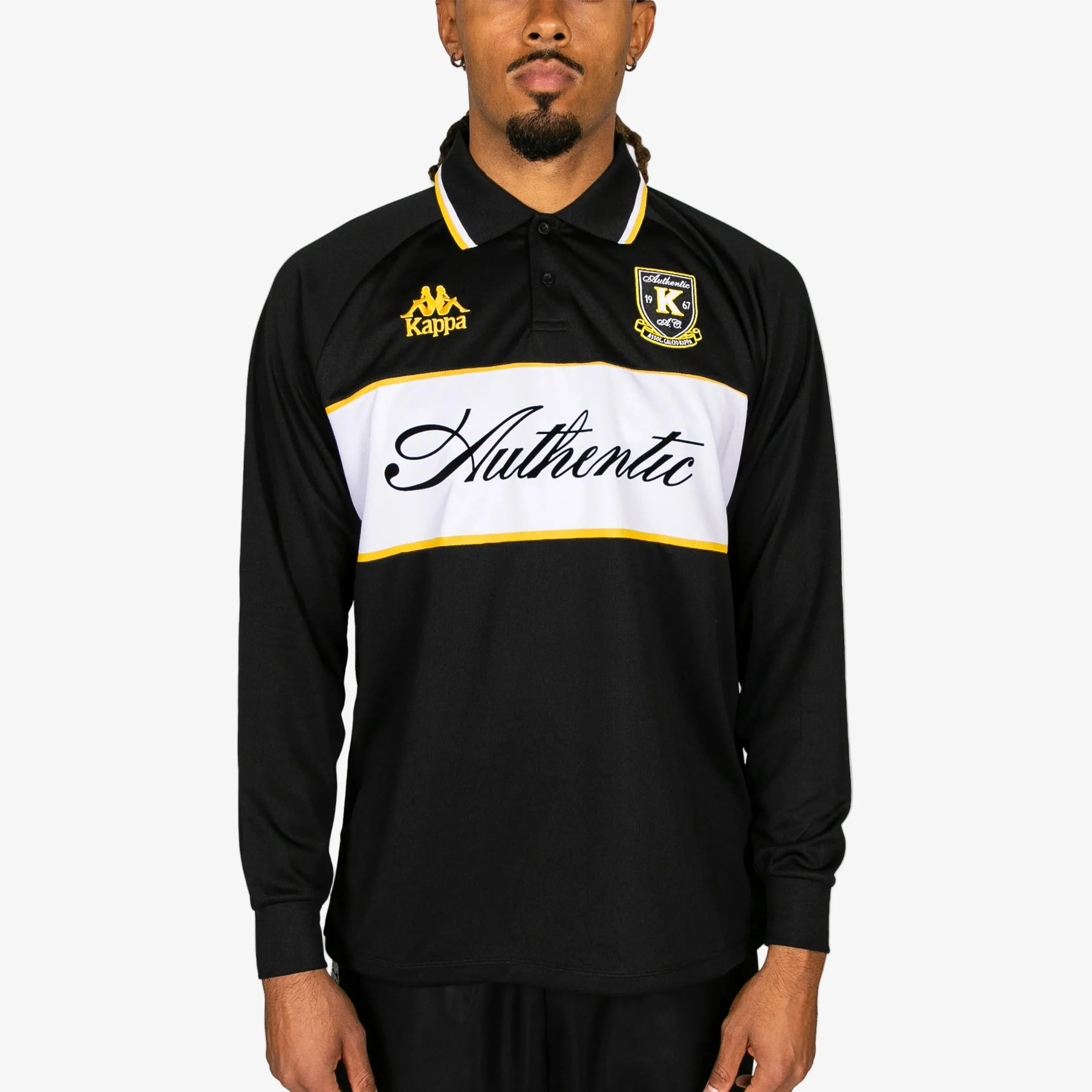 Maglia Lunga Autentica Odran - Nero Giallo Spettro Bianco