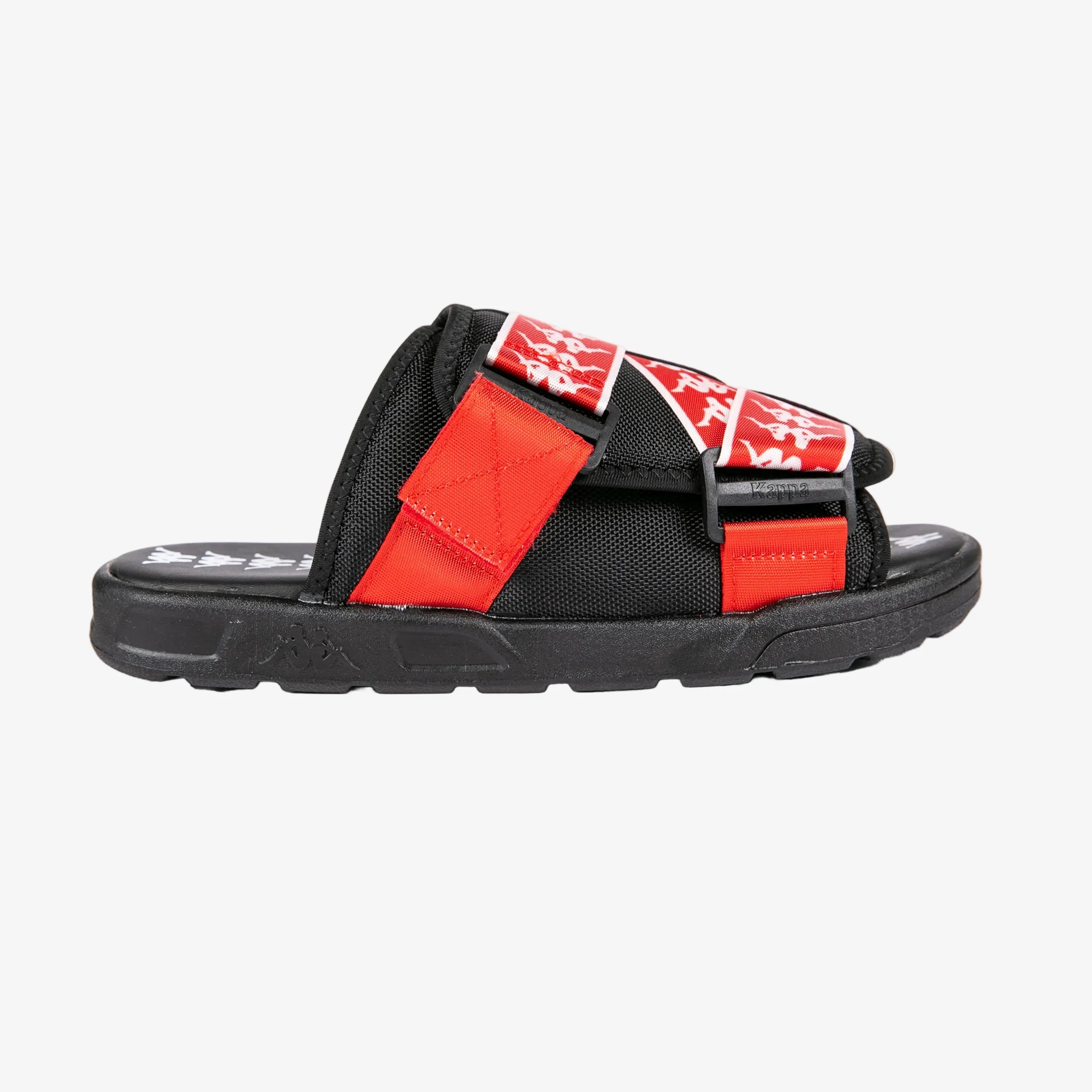 222 Cinturino Mitel 1 Slides - Nero Rosso Bianco